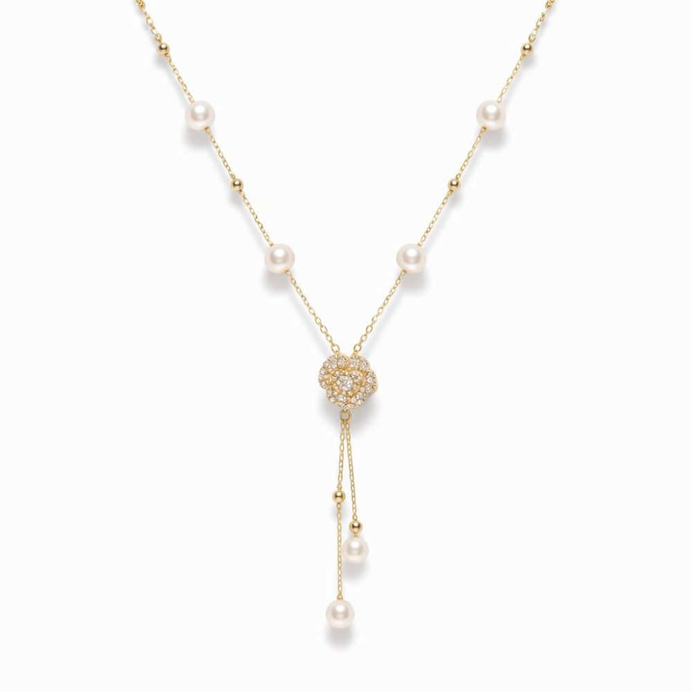 collier Y Saliha - acier inoxydable