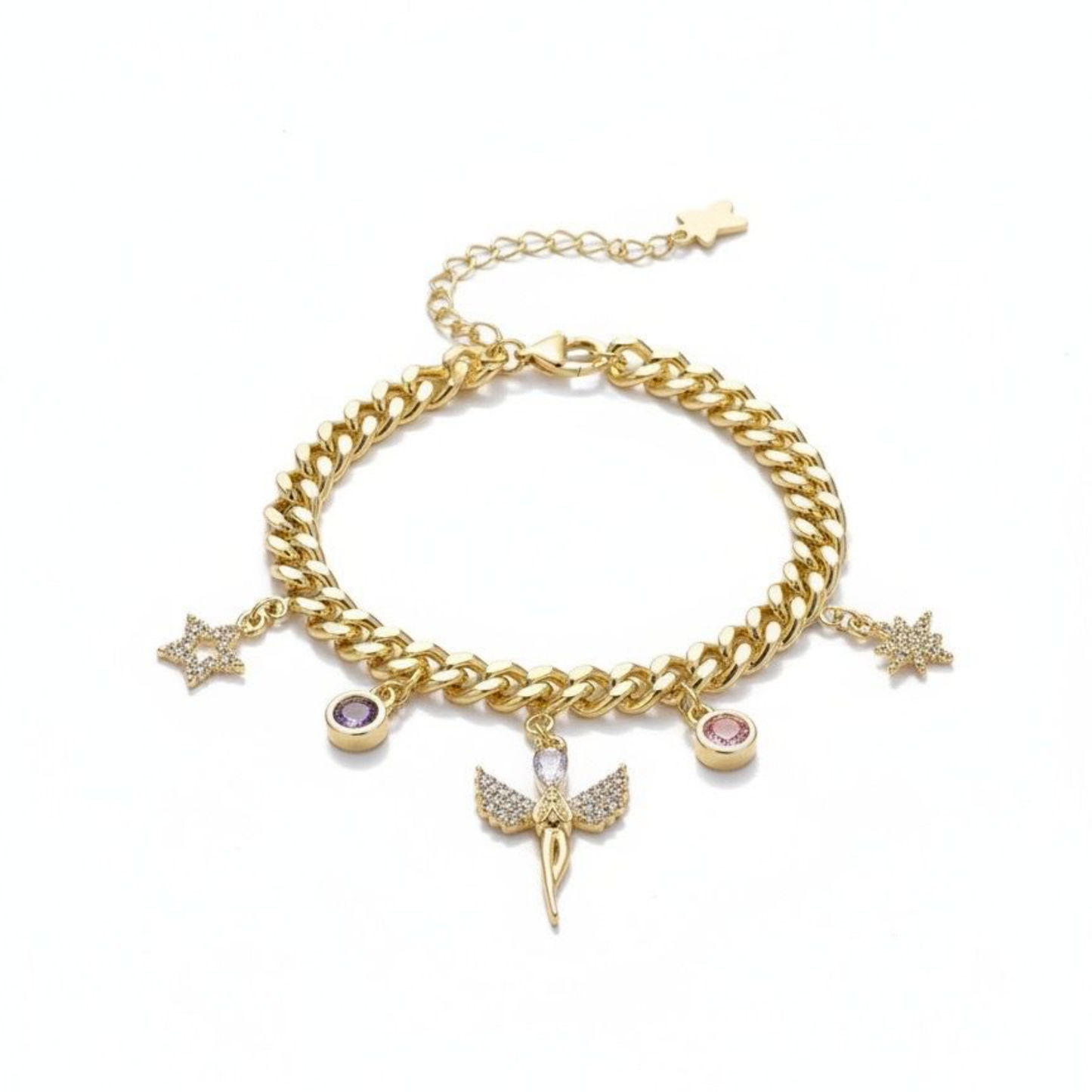 Gourmette Ange A - acier inoxydable