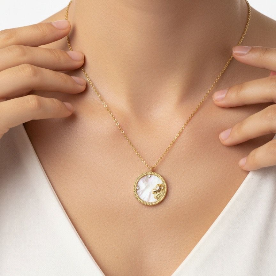 Collier horoscope - acier inoxydable