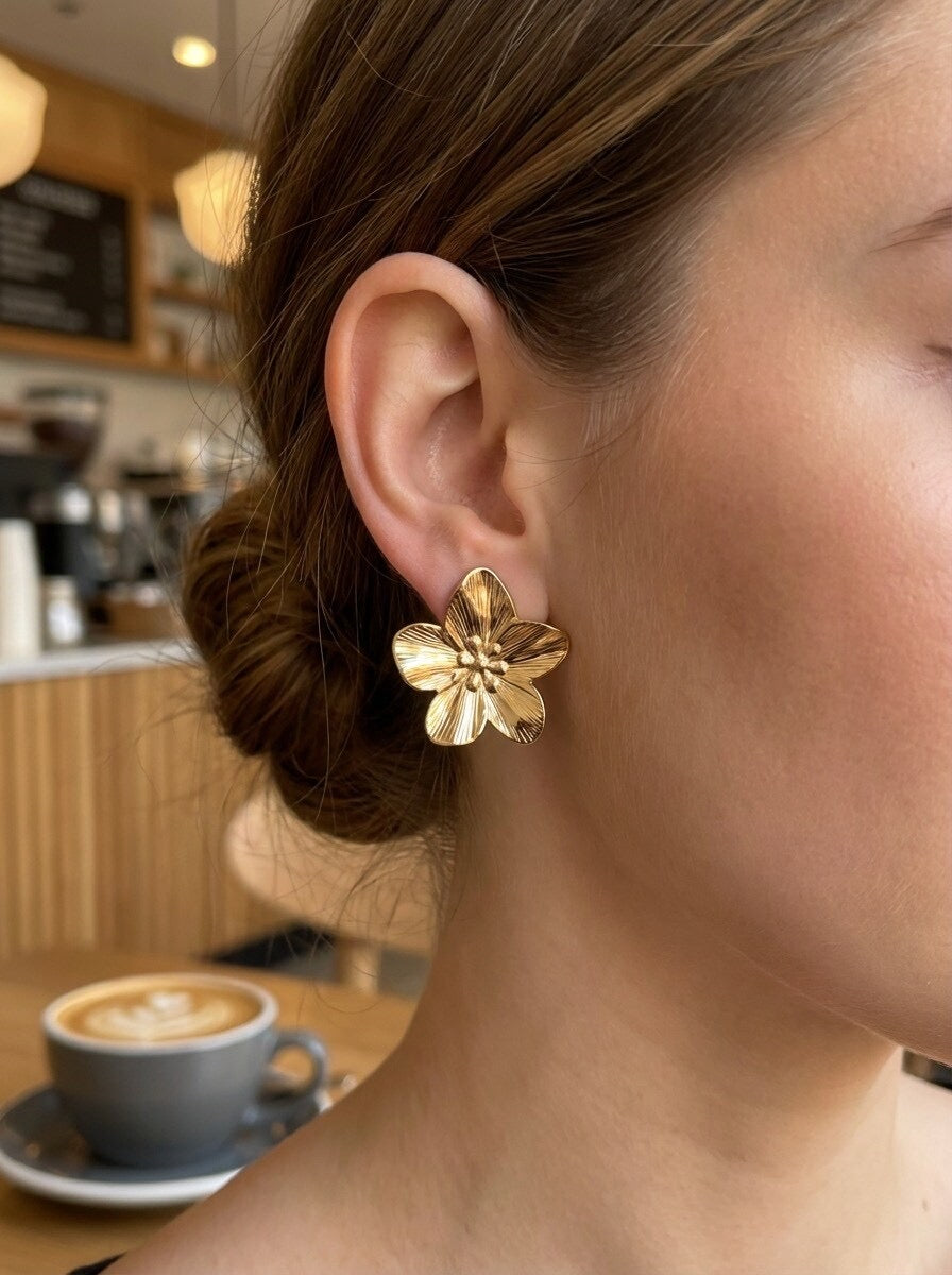 Boucle d’oreille Elora - acier inoxydable