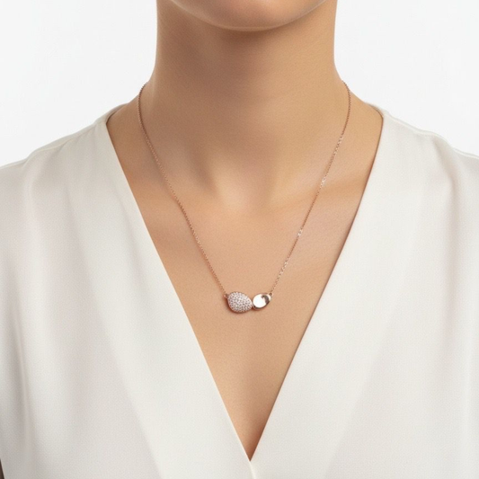 Collier Goutte d’Or - acier inoxydable