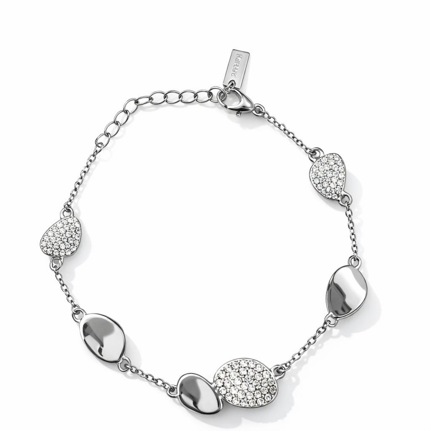 Gourmette Gouttes d’or - acier inoxydable