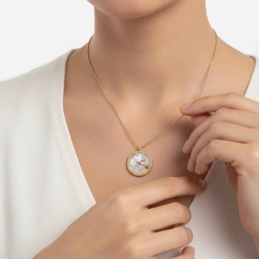 Collier horoscope - acier inoxydable