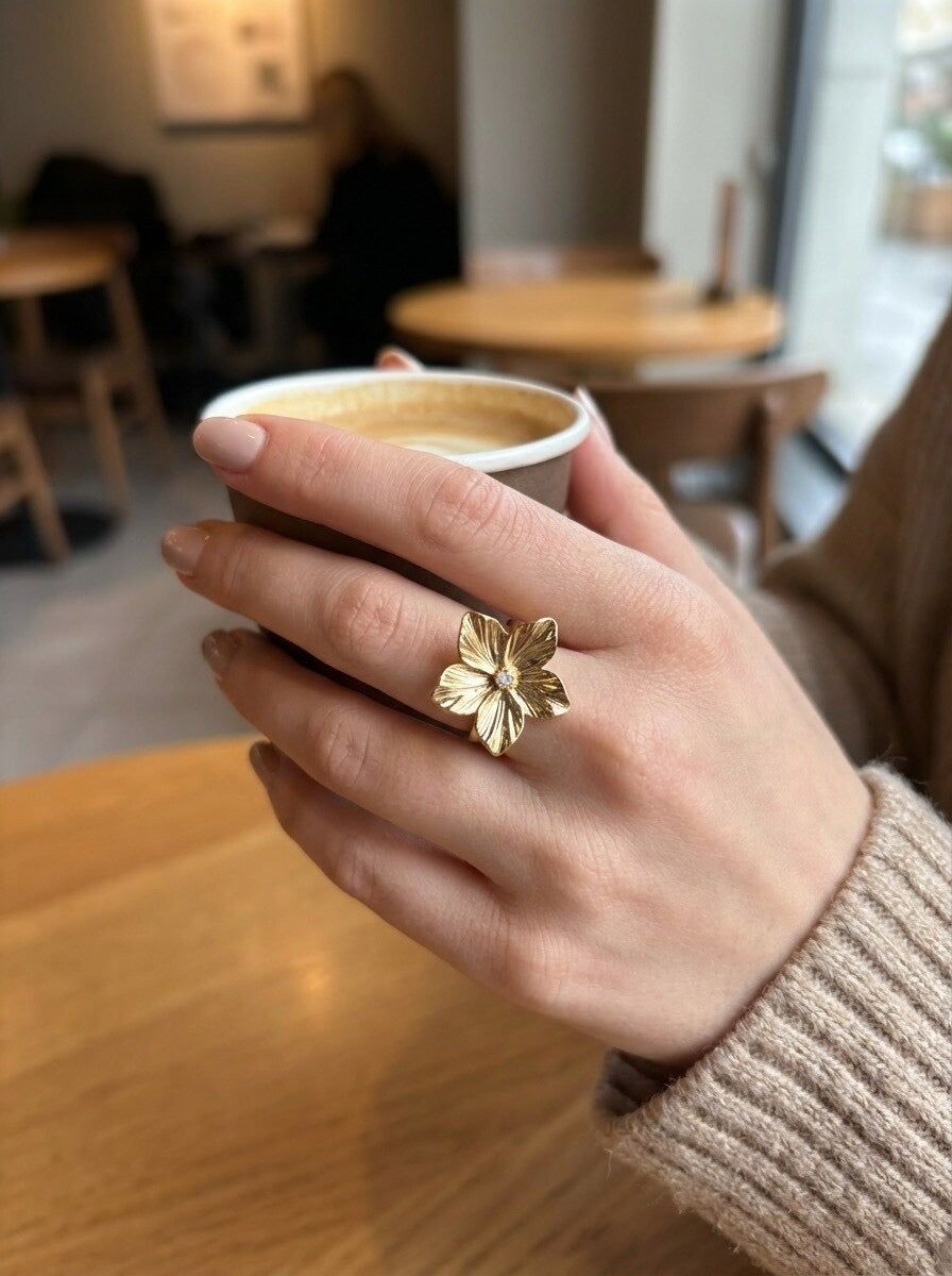 La bague Perla- acier inoxydable