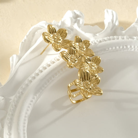 Boucle d’oreille Nalia- acier inoxydable